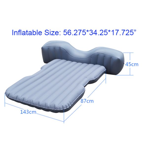 Christmas Gift Inflatable Single Airbed Mattress Multifunctional Flocked Backseat Air Bed for Car truck