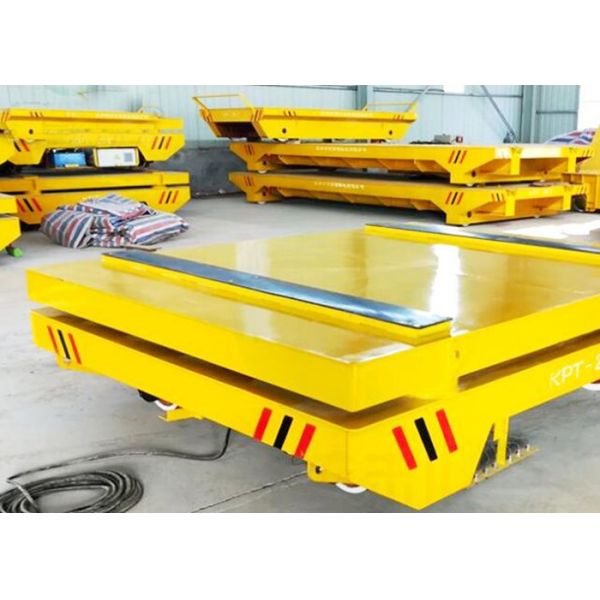 Heavy Duty Steel Structure Battery Transfer Cart Reliable For Steel Mill