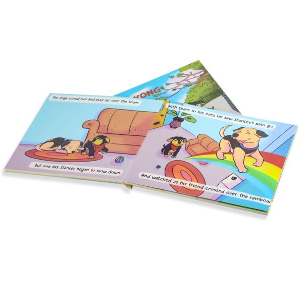 Eco Friendly Custom Childrens Book Butterfly Binding Board Book Printing 4C