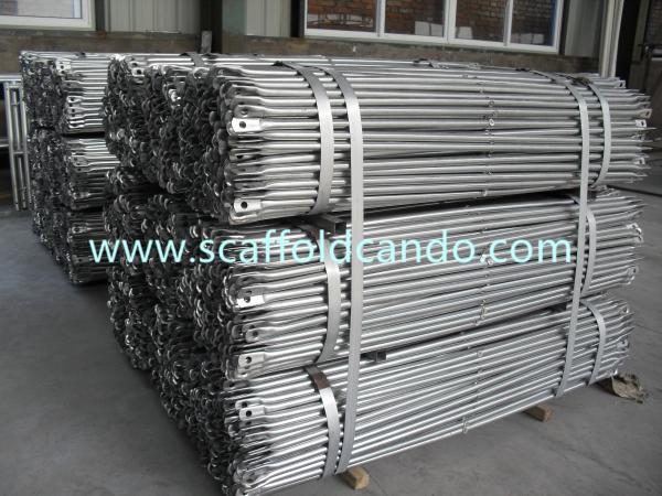 Galvanized Q235 scaffolding frame system cross brace 1219*1829*2198mm, 610*1829*1928mm to support frame pieces