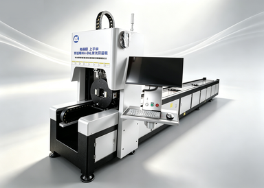 High Speed Fiber Laser Cutter For Metal Tube Various Hole Cutting