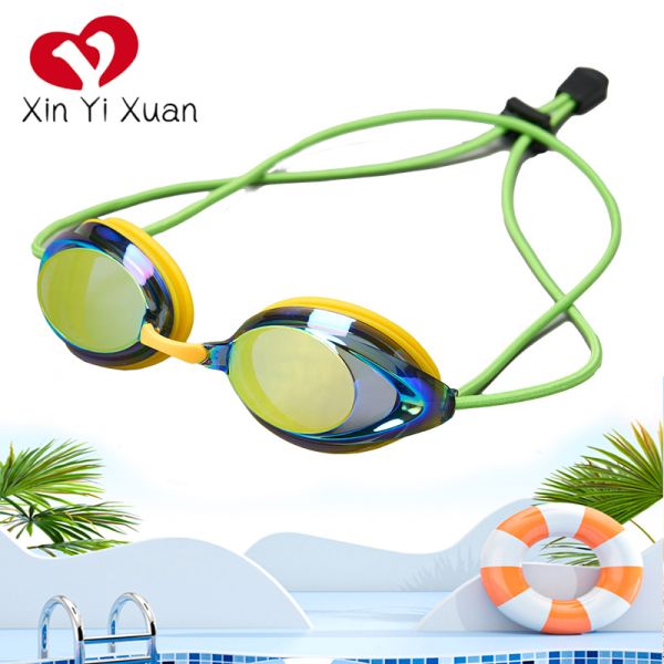 Customized OEM/ODM swimming goggles - Silicone integrated double-head strap for