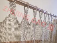rideau argenté de électrodéposition titanique en fermeture de Ring Mesh de cotte de maille de la largeur 8m de la taille 3m