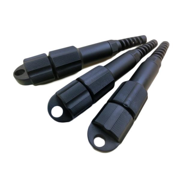 Preto exterior impermeável do conector de cabo de fibra ótica de IP66 PDLC