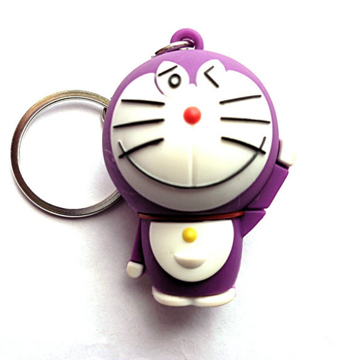 Custom Advertising Promotional Logo Injected Imprinted PVC Rubber Keychain