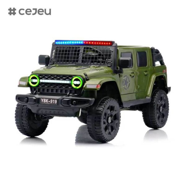 CJ-YBK-919 Unisex 12V Remote Control Electric Baby Car Ride-On Toy for Kids Aged 5-7 Years 4 Wheels Plastic Material with MP3 Function