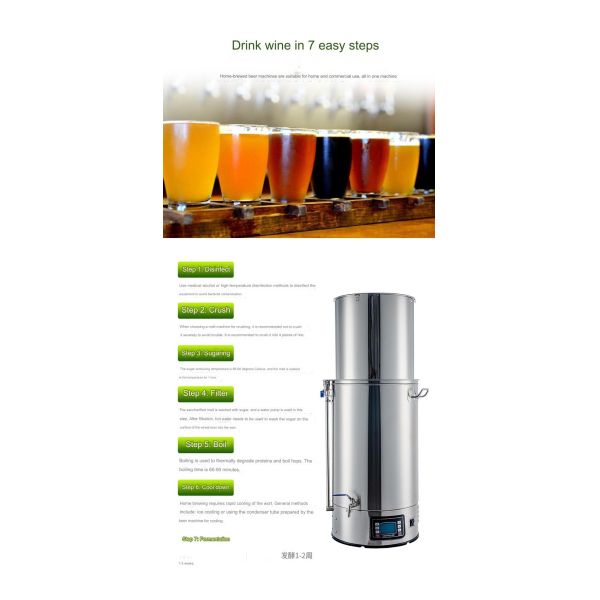 Home 500/550mm 0.08cbmr Automatic Stainless Steel Beer Fermentation Machine for Brewing