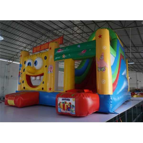 Indoor Commercial Bounce House Combo 6x5x3.5m Size Customizable Printing
