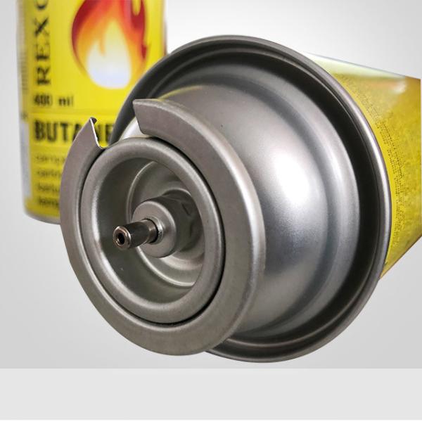 Vasilha de gás butano portátil de folha de flandres de 65 mm para fogão a gás de churrasco