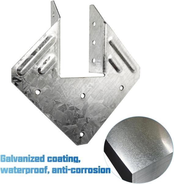 Hurricane Tie Hot Dip Galvanized Joist Hangers Heavy Duty Single-side Bracket Design