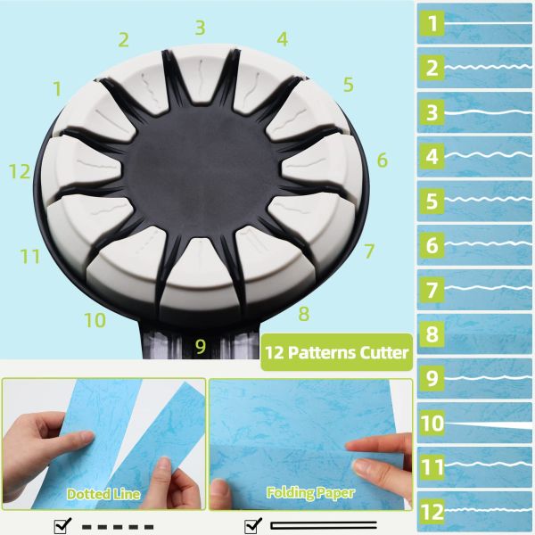 Учебное пособие 12 в 1 мини-бумажный триммер безопасный ABS многофункциональный инструмент для детей