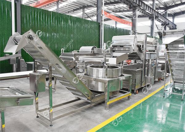 Industrial Automatic Potato Chips Making Machine Electric Heating With High Capacity 200kg/H