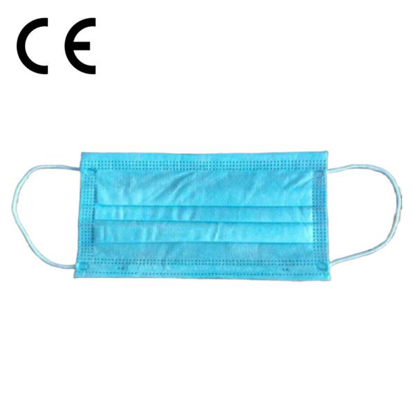 Medical Disposable Blue Color 3 Ply Surgical Face Mask With CE Mark
