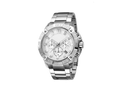 Solid Band Water Resistant Stainless Steel Watch Gent Collection Screw Crown