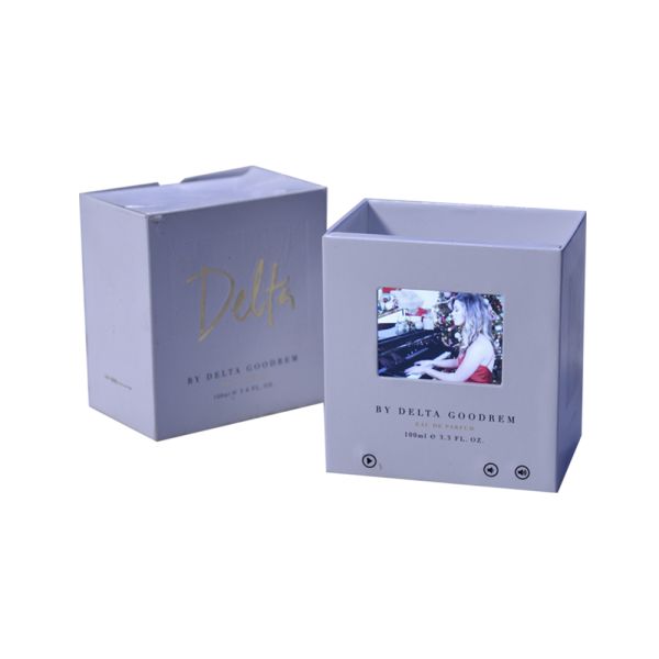 Подарочная коробка LCD кроны верхнего сегмента кожаная видео-, коробка брошюры 7 дюймов видео-