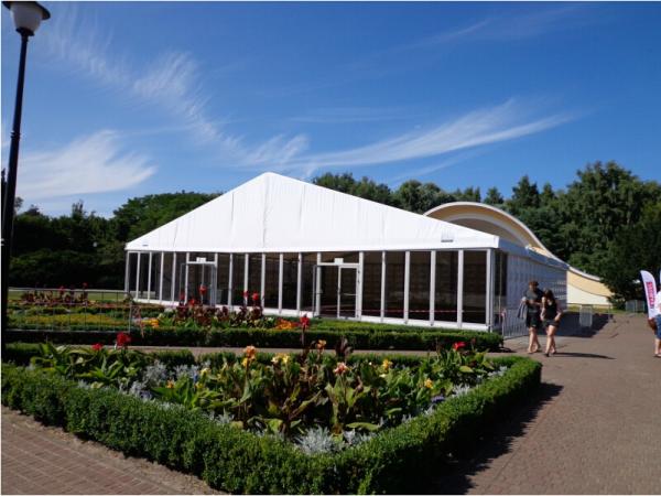 Glass Wall Clearspan Structure Large Wedding Tents 25x25m Large Party Carpas