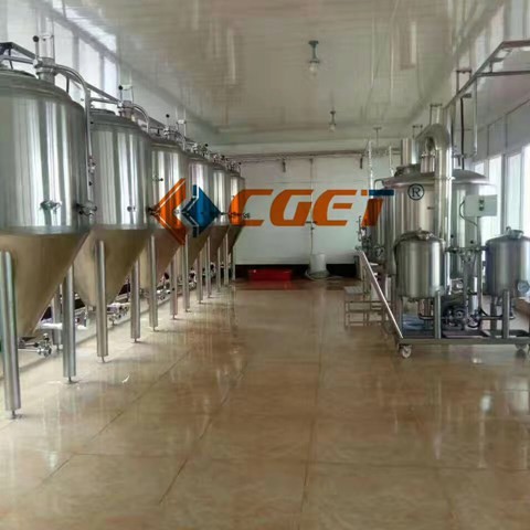 Micro Pub Microbrewery Equipment 3.5 Bbl Brewing System Polished Surface