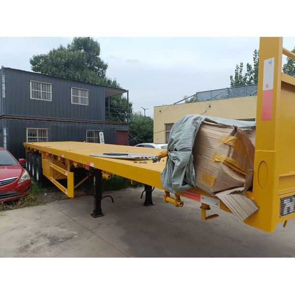 40T Loading Capacity New Flat Bed Semi Trailers 13m Made in China