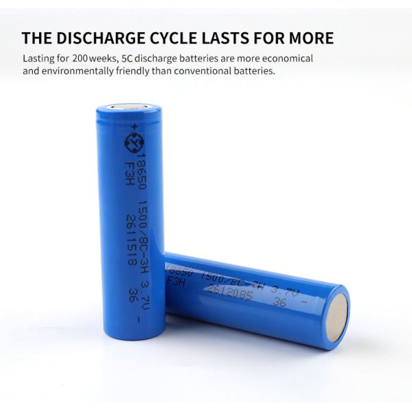 Глубокое загрязнение клетки батареи lifepo4 цикла 18650 1500mAh 3.7V перезаряжаемые свободное