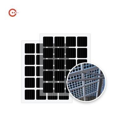 A construção 105W bifacial integrou os módulos solares Monocrystalline dos painéis solares de BIPV