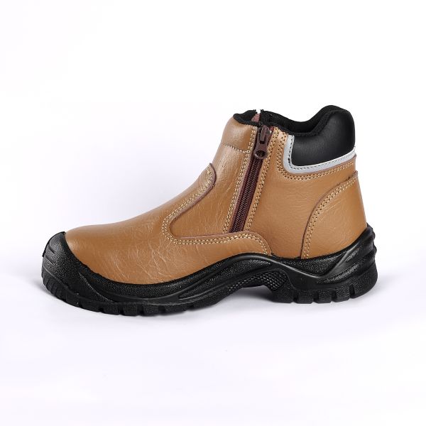 Experience Superior Protection Genuine Leather Upper Air Mesh Lining Steel Toe Shoes
