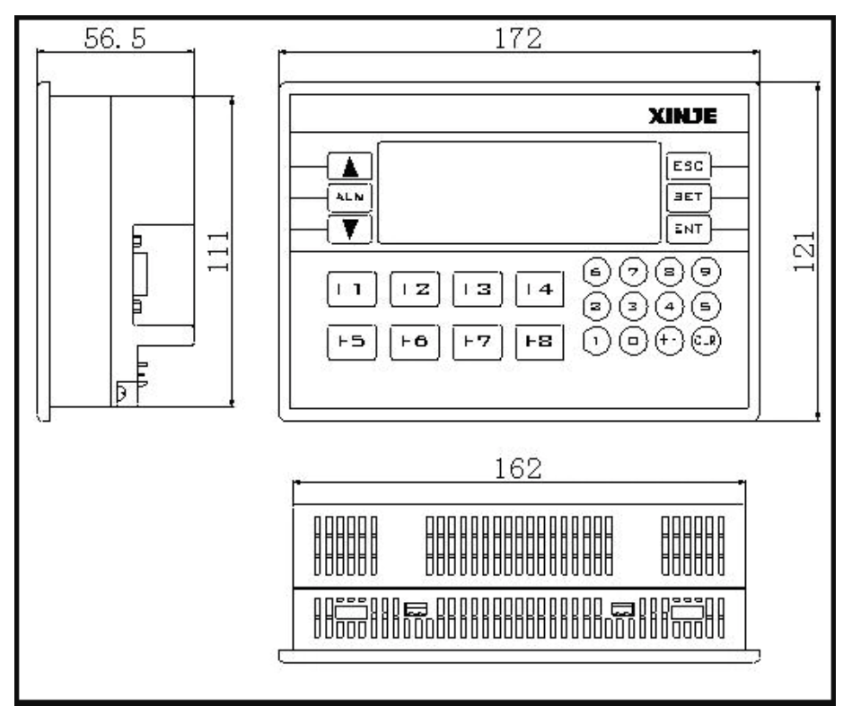 PLC интегрированный серией HMI DC24V XP с панелью XP2-18RT-B LCD