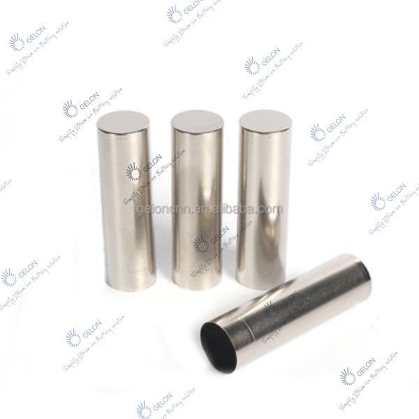 Nickel Plated A3 Steel Cylindrical Cell Case with Built-in PTC Thermistor for 18650/21700/26650/4680 Li-Ion Battery Research