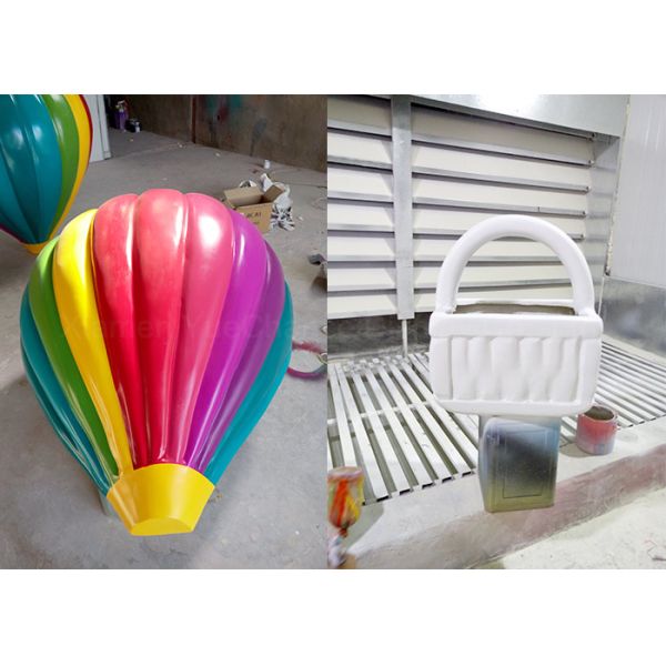 Highly Durable Balloon Fiberglass Statue , Festival Balloon Props 30 50cm Dia