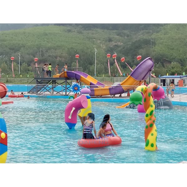 Зона выплеска воды парка 400㎡ Aqua водных горок курорта Малайзии для детей