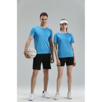Camisetas respirables del deporte del gimnasio de la aptitud del poliéster con el logotipo de encargo