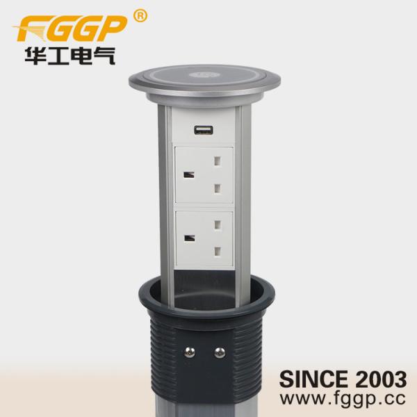 Durable FGGP Motorized Pop Up Outlet For Kitchen , Tabletop Power Socket