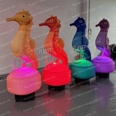 Custom Ocean LED Lighting Inflatable Seahorse For Party Event