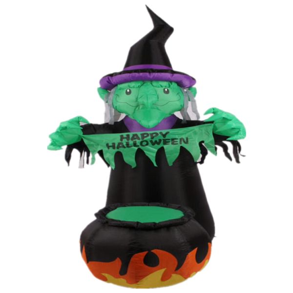 Plastic Halloween Inflatable Pumpkin Tombstone Pumpkins w/ LEDs Perfect for Halloween