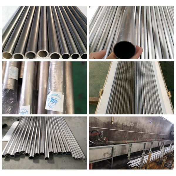 ERW Titanium Tube 3.7035 Ti Alloy Grade 2 , UNS R50400 Heat Exchanger Tubes