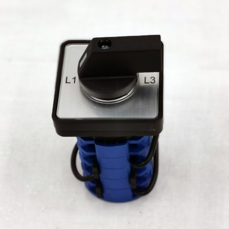 20A LW26-20/5 5 Pole 3 Position Changeover Rotary Cam Switch with L1 L2 L3  Position Brass+Silver Contact