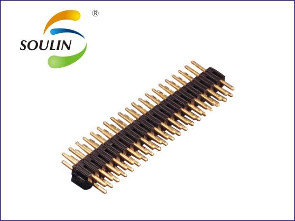 Brass PA6T PA9T Pin Header Connectors 2.0mm Dual Row Straight