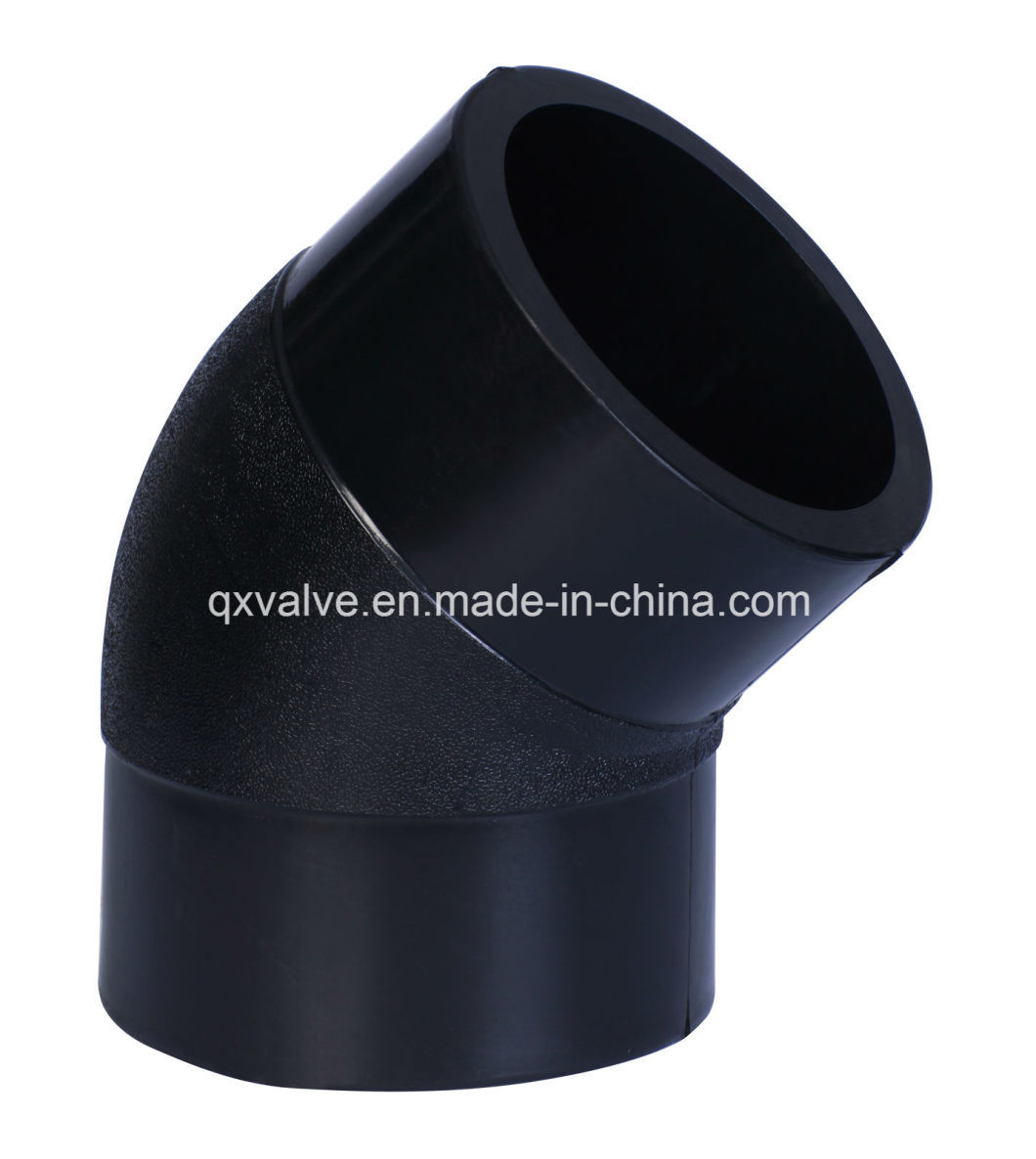 Чёрный оксид Finish HDPE Butt Fusion Reducer Tee для системы распределения воды и газа
