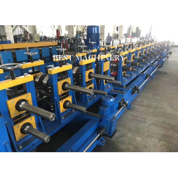 Hot Zinc Steel Sheet Z Purlin Frame Cold Roll Forming Machine House Support