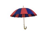 Vigoureux fort résistant de poignée de vent en bois bleu rouge léger de parapluie