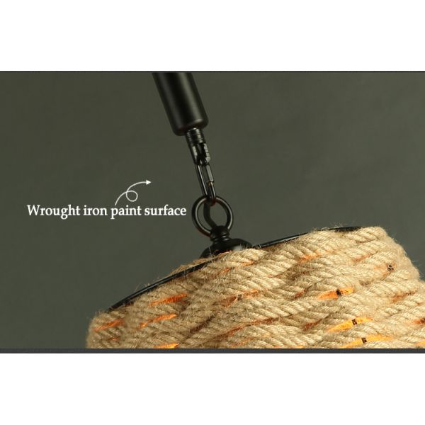 Vintage Light Rope Pendant Lamp Retro Loft Industrial Hanging Light Lamp(WH-VP-200)