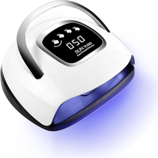 220W UV Nail Lamp with 72 UV/LED Lamp Beads and 365nm+405nm Wavelengths for Fast