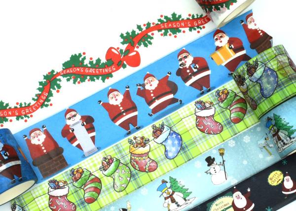 Colorful 10m Christmas Craft Skinny Washi Tape