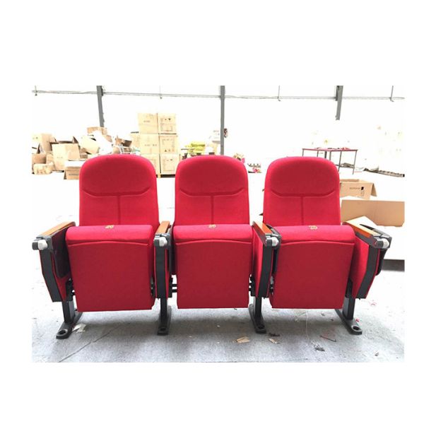 Fireproof 3 Seater Public Theater Seating With PP Cup Holder