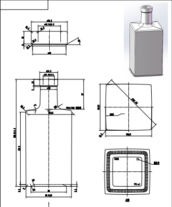 картина этикеты стеклянной бутылки Шампань стеклянной ВОДКИ бутылки духа 0.7L кубическая ясная