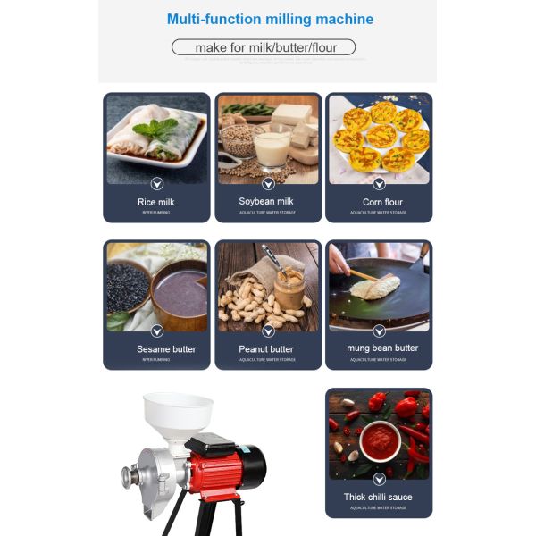 Multi Function Wet And Dry Commercial Powder Grinder For Small Grains
