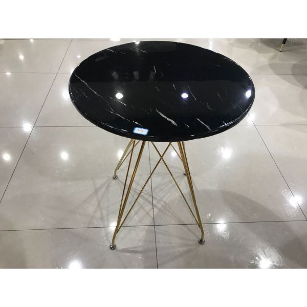 60cm Metal Marble Coffee Table