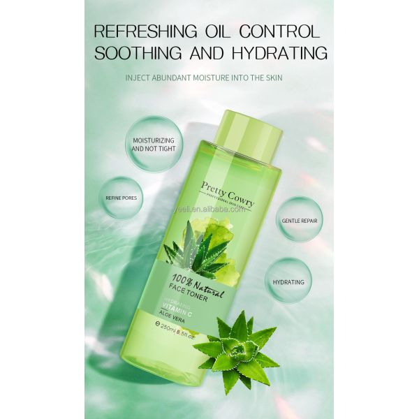 Oem Odm Deep Hydration Organic Plant Extracts Rose Aloe Water Skin Toner