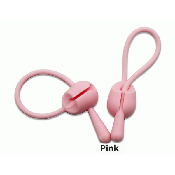 Silicone Solid Wire Bundler Buckle Desktop Strap-On Headphone Data Cable Organizer Stretch Silicone Rope Cable Ties Product