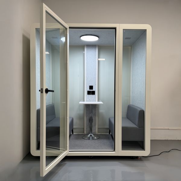 K212 Portable Soundproof Phone Booth with 35±5dB Sound Insulation and 7-Layer Acoustic Structure for Office Pod