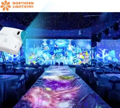 Exibição holográfica Projetor imersivo Interagir Experiência criativa de restaurante